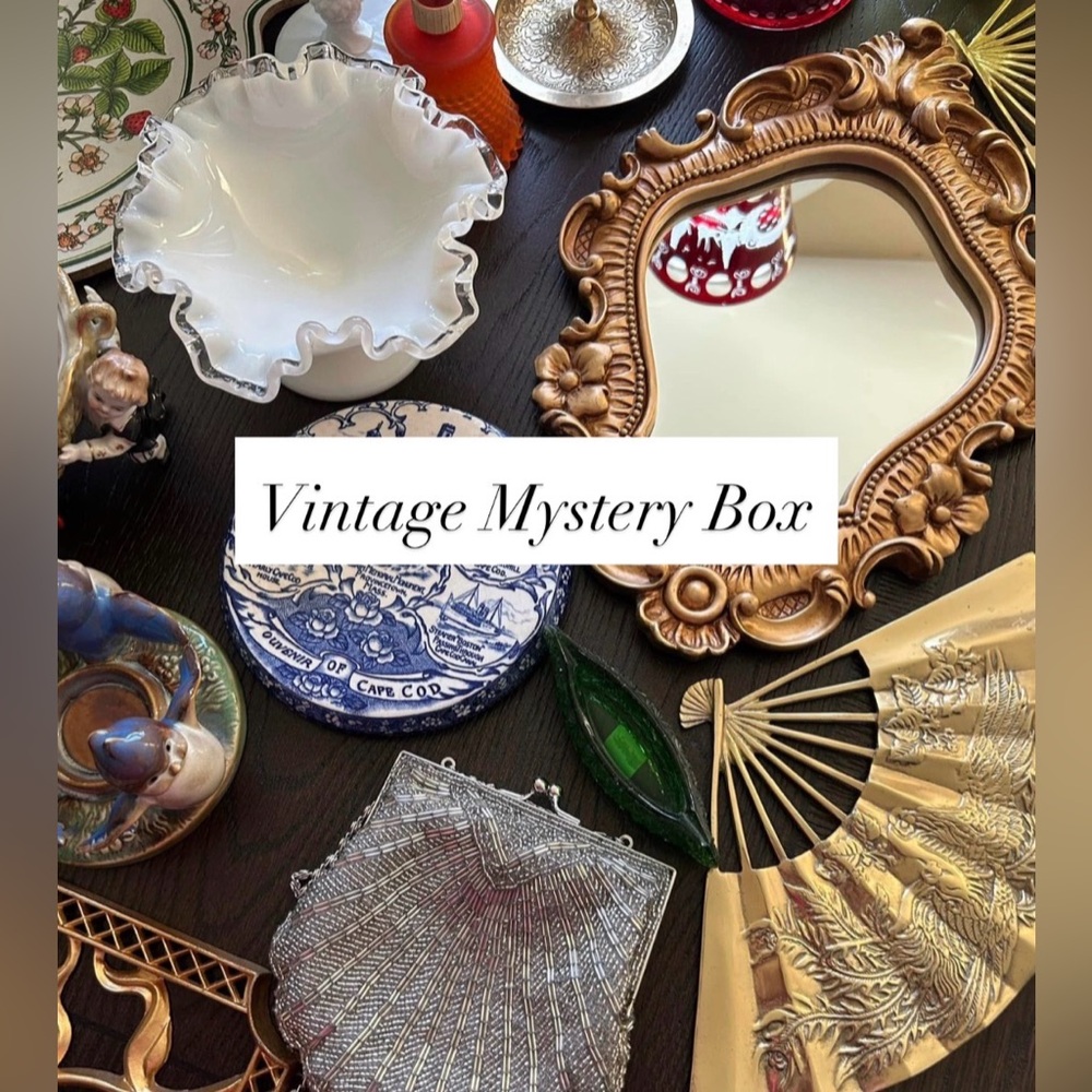 Vintage Mystery Box- 3 Pieces Per Order- Estate Sale Treasures